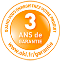 OKI - 3 ans de garantie