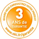 OKI - 3 ans de garantie