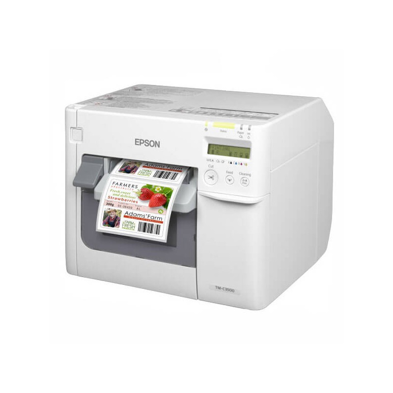 Epson TM C3500 - Imprimante d'étiquettes - couleur - jet d'encre - 112 mm (largeur) LAN, USB