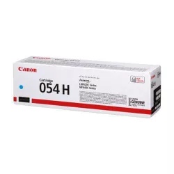 Canon 054H cartouche de toner haute capacité cyan d'origine de 2300 pages