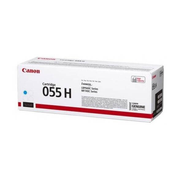 Canon 055H Cartouche de toner Haute capacité Cyan 5900 pages
