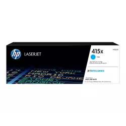 HP 415X - à rendement élevé - cyan LaserJet - cartouche de toner d'origine (W2031X) - 6000 pages