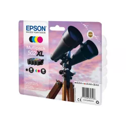 Epson 502XL Multipack - pack de 4 - XL - noir, jaune, cyan, magenta cartouche d'encre d'origine