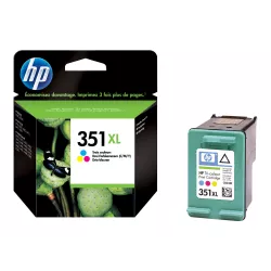 HP 351XL - à rendement élevé - couleur (cyan, magenta, jaune) - originale - cartouche d'encre