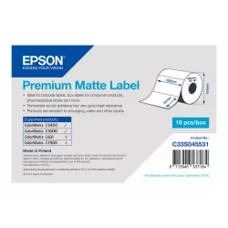 Epson Premium - Étiquettes en forme découpée - 650 étiquette(s) - 102 x 51 mm