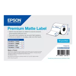 Epson Premium - Étiquettes en forme découpée - 440 étiquette(s) - 102 x 76 mm