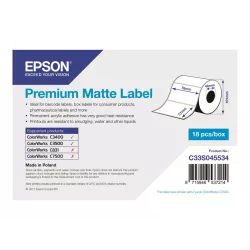 Epson Premium - Étiquettes en forme découpée - 650 étiquette(s) - 76 x 51 mm