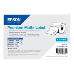 Epson Premium - Étiquettes en forme découpée - 5760 étiquette(s) - 76 x 127 mm