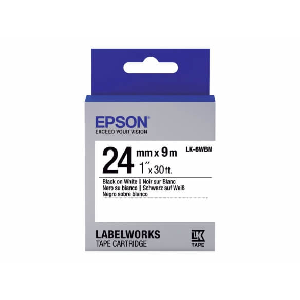 Epson LabelWorks LK-6WBN - bande d'étiquettes - 1 rouleau(x) - Rouleau (2,4 cm x 9 m) Epson - 1