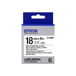 Epson LabelWorks LK-5WBW - bande d'étiquettes - 1 rouleau(x) - Rouleau (1,8 cm x 9 m)
