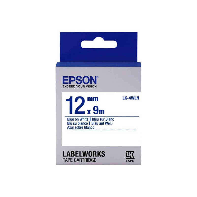 Epson LabelWorks LK-4WLN - bande d'étiquettes - 1 rouleau(x) - Rouleau (1,2 cm x 9 m) Epson - 1