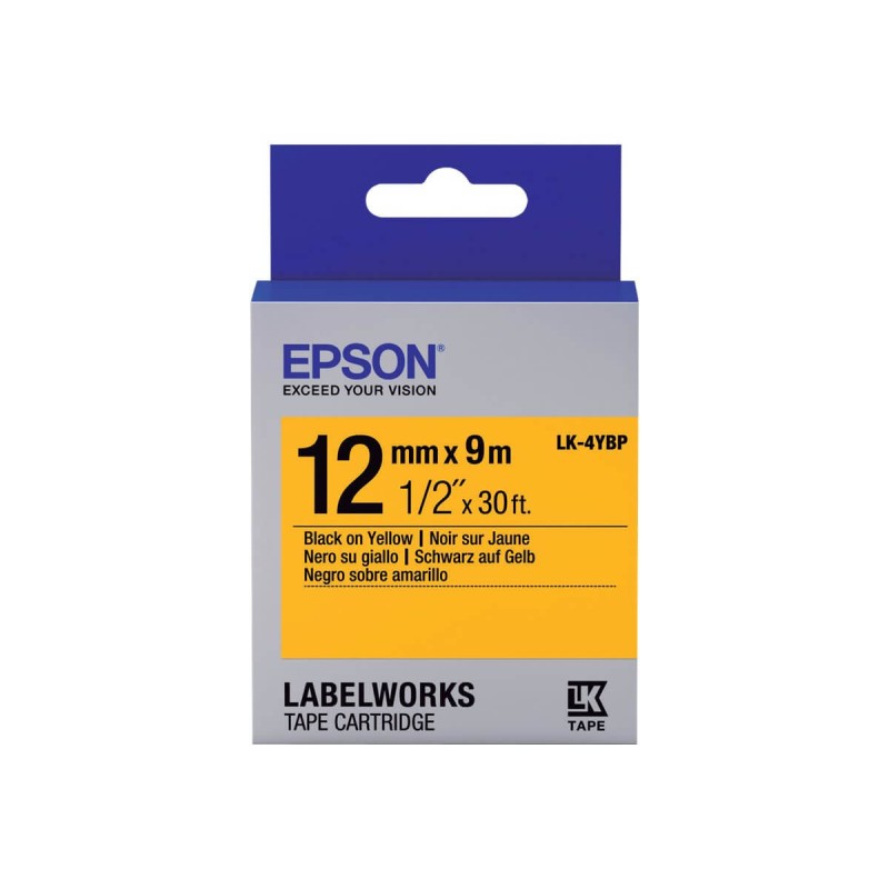 Epson LK-4YBP - bande d'étiquettes - 1 rouleau(x) - Rouleau (1,2 cm x 9 m) Epson - 1