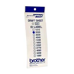 Brother ID2020 - étiquettes d'identification - 12 étiquette(s) - 20 x 20 mm