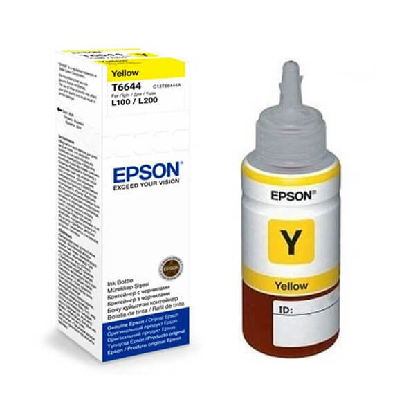 Flacon d'encre jaune T6644 Epson Ecotank (70 ml)