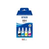 Epson EcoTank 664 - pack de 4 - noir, jaune, cyan, magenta - original - recharge d'encre Epson - 1