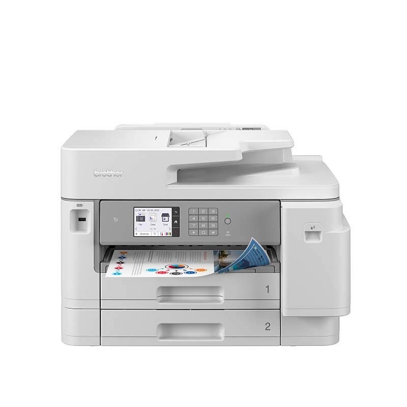 Multifonction jet d’encre couleur A4 professionnel Brother MFC-J5955DW avec Wi-Fi et impression A3