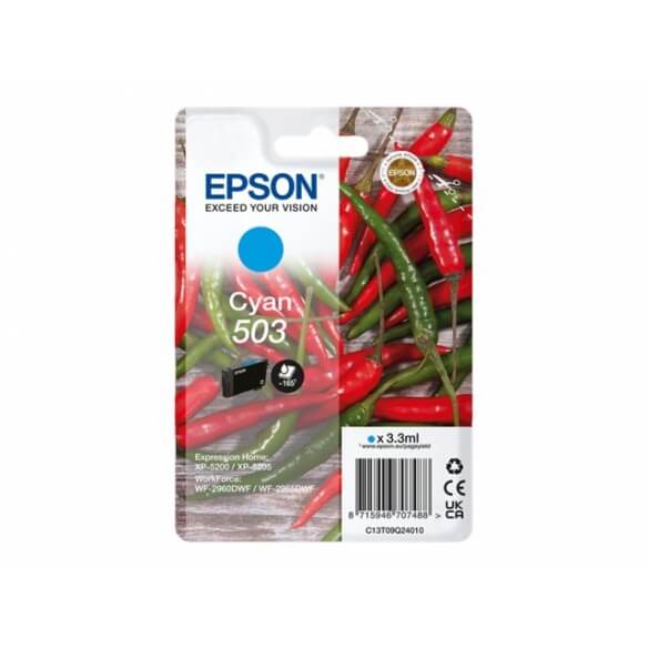 Epson 503 Singlepack - cyan - original - cartouche d'encre Epson - 1