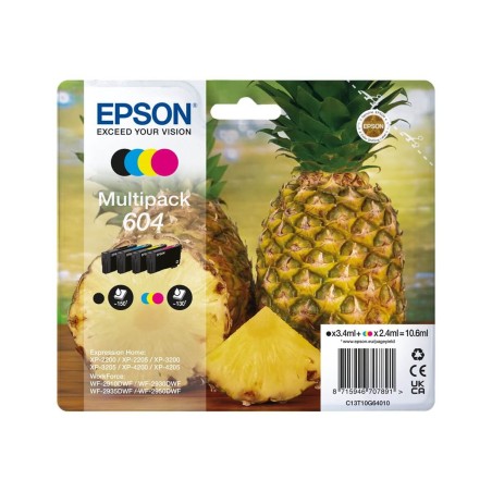 Epson 604 Multipack - pack de 4 - noir, jaune, cyan, magenta - original - cartouche d'encre Epson - 1