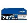 Brother TN247BK TWIN - pack de 2 - à rendement élevé - noir - original - cartouche de toner Brother - 1