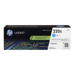 HP 220X - cyan - original - LaserJet - cartouche de toner (W2201X) - 5500 pages