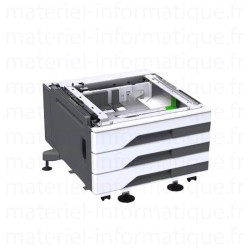 3 bacs de 1 650 feuilles avec meuble à roulettes Lexmark pour CX930 et CX931