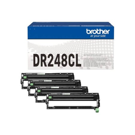 Brother Pack de 4 tambours noir, cyan, magenta, jaune DR248CL d'origine de 30000 pages