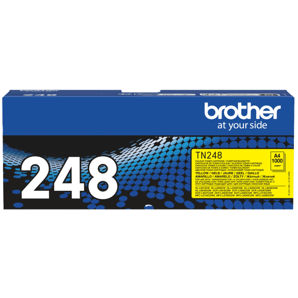 Brother TN248Y cartouche de toner jaune d'origine de 1000 pages