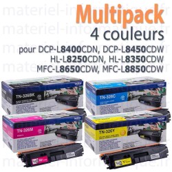 Multipack 4 couleurs Brother TN326 d'origine