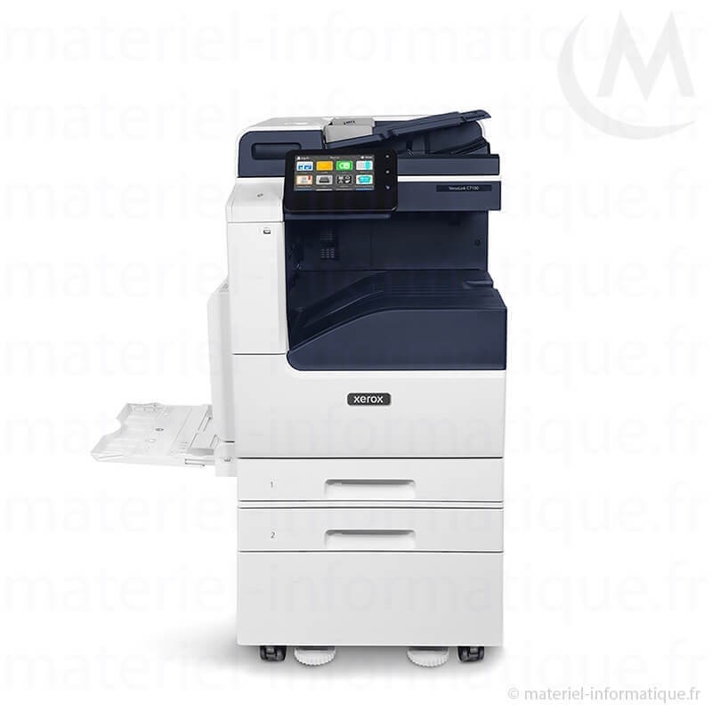 Copieur couleur A3 Xerox VersaLink C7120 avec 2 bacs à papier 550 feuilles et meuble support