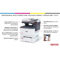 Imprimante multifonction couleur Wifi Bluetooth Xerox VersaLink C415 recto verso 40 PPM