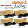 Multipack 4 couleurs haute capacité Xerox pour VersaLink C400 / C405 toner d'origine