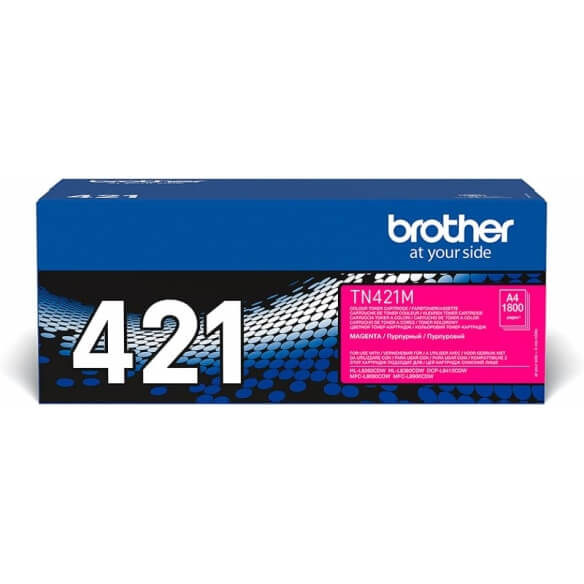Brother TN-421C cartouche de toner magenta d'origine de capacité standard (1800 pages)