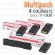 Multipack toner d'origine 4 couleurs pour Oki C650 - 090061PACK