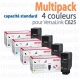 Multipack 4 couleurs capacité standard Xerox pour C625 toner d'origine - 006R0461PACK
