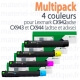 Multipack 4 couleurs Lexmark pour CX942, CX943, CX944 toner d'origine - 83D0HPACK