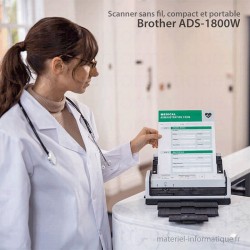 Scanner sans fil, compact et portable Brother ADS-1800W