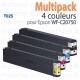Multipack 4 couleurs Epson C13T02S (T02S) d'origine pour WF-C20750 - C13T02SPACK