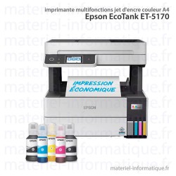 Epson EcoTank ET-5170 imprimante multifonctions jet d'encre couleur A4