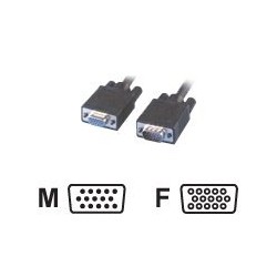 MCL Cable SVGA HD15 Male/Female 2m