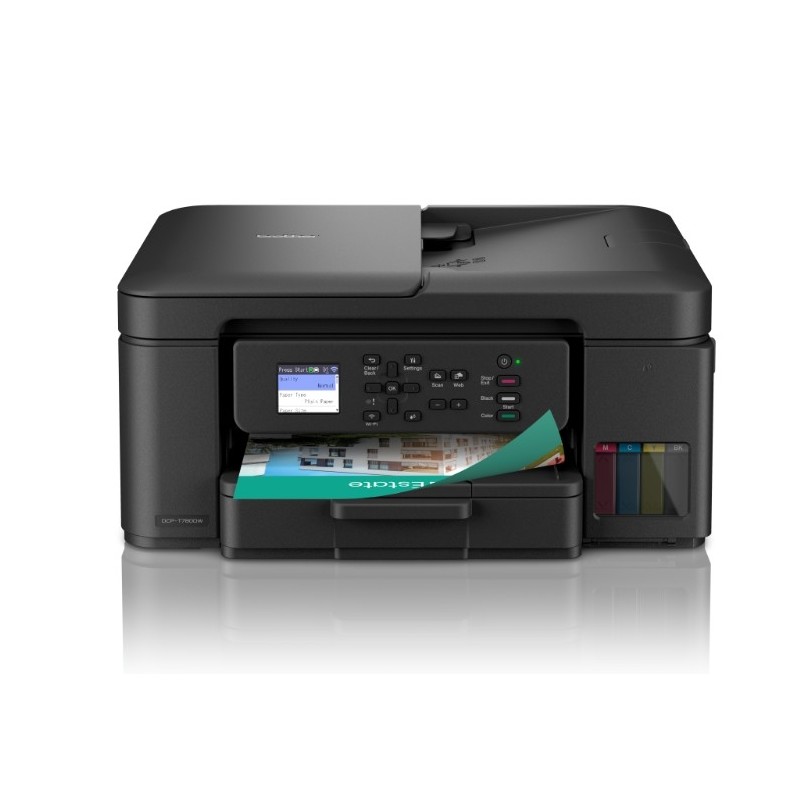 Brother DCP-T780DW Imprimante multifonction 3-en-1 compacte Tankbenefit à réservoir d'encre