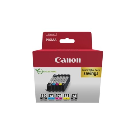 Canon PGI-570/CLI-571 PGBK/BK/C/M/Y Multi Pack - Pack de 5 - 0372C006 | Le Matériel Informatique