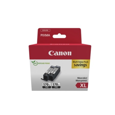 Canon PGI-570PGBK XL Twin Pack - Pack de 2 - 22 ml - XL - noir - 0318C010 | Le Matériel Informatique