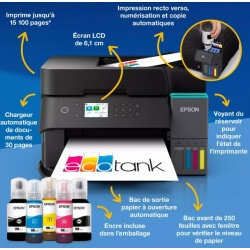 Epson EcoTank ET-3950 Jet d'encre A4 4800 x 1200 DPI 35 ppm Wifi