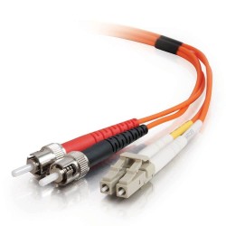 CablesToGo 2m LC/ST LSZH Duplex 62.5/125 Multimode Fibre Pat