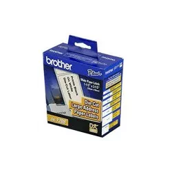 Brother DK11208 Rouleau d'étiquettes adhésives prédécoupées papier 38X90