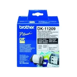Rouleau d'étiquettes adhésives prédécoupées papier 29x62mm Brother