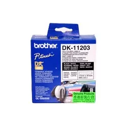 Brother DK11203 Rouleau d'étiquettes adhésives prédécoupées papier 17x87