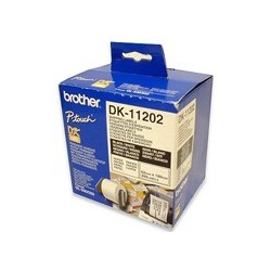 Rouleau d'étiquettes adhésives prédécoupées papier 62x100mm Brother