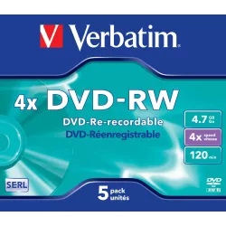 Verbatim DVD-RW Matt Silver 4x