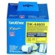Brother DK44605 Rouleau de 15m continu support papier adhésif jaune repositionnable 62mm